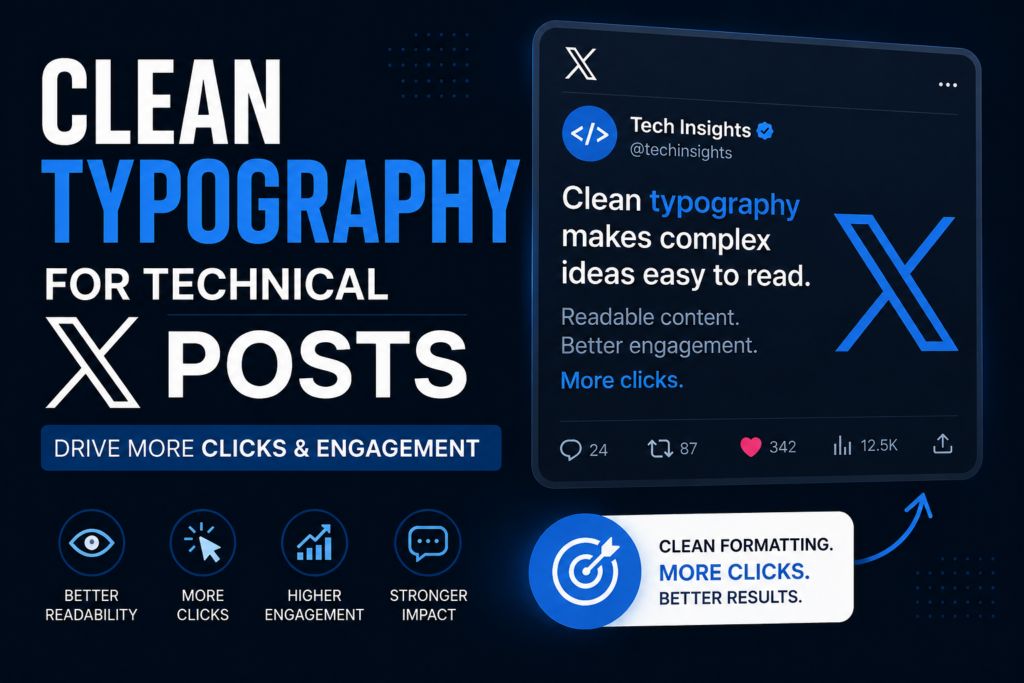 Clean Typography for Technical X Posts