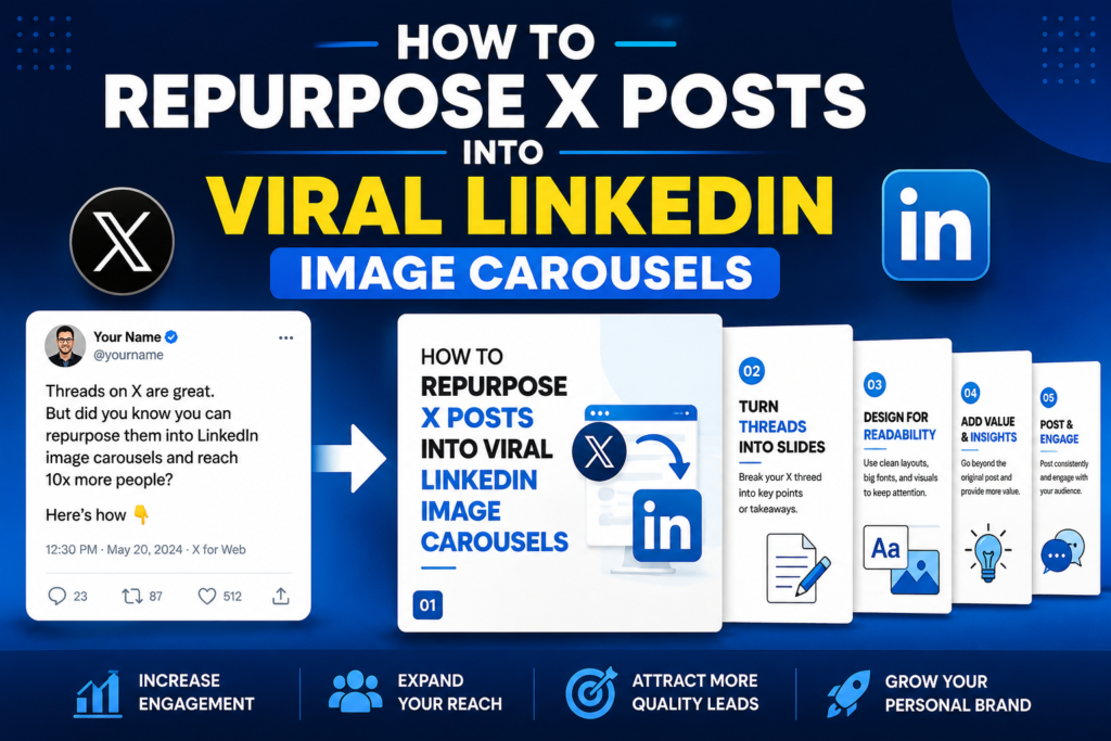 Repurpose X Posts into Viral LinkedIn Image Carousels to Boost Engagement